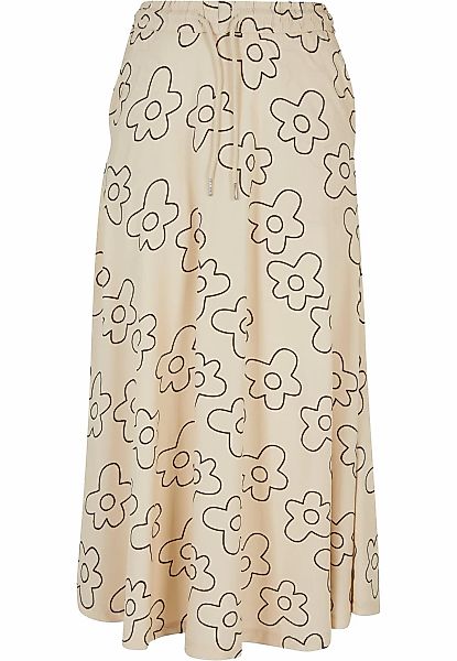 URBAN CLASSICS Jerseyrock "Urban Classics Damen Ladies Viscose Midi Skirt" günstig online kaufen