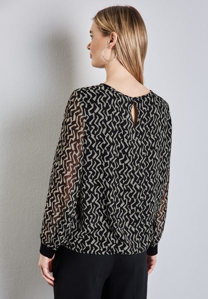 STREET ONE Chiffonbluse mit Elastiksaum günstig online kaufen