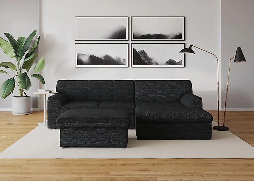 DOMO collection Ecksofa »Topper, elegant und zeitlos, kompaktes Stellmaß 24 günstig online kaufen