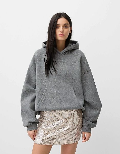 Bershka Minirock Mit Pailletten Damen L Silber günstig online kaufen