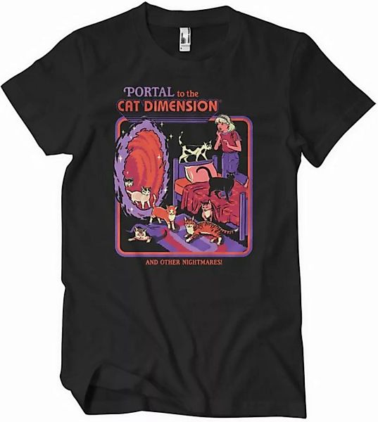 Steven Rhodes T-Shirt Portal To The Cat Dimension T-Shirt günstig online kaufen