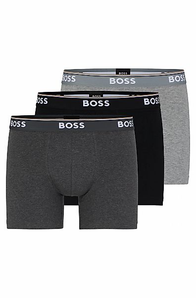 BOSS Langer Boxer "Brief 3 PACK", mit farblich passendem Webbund günstig online kaufen