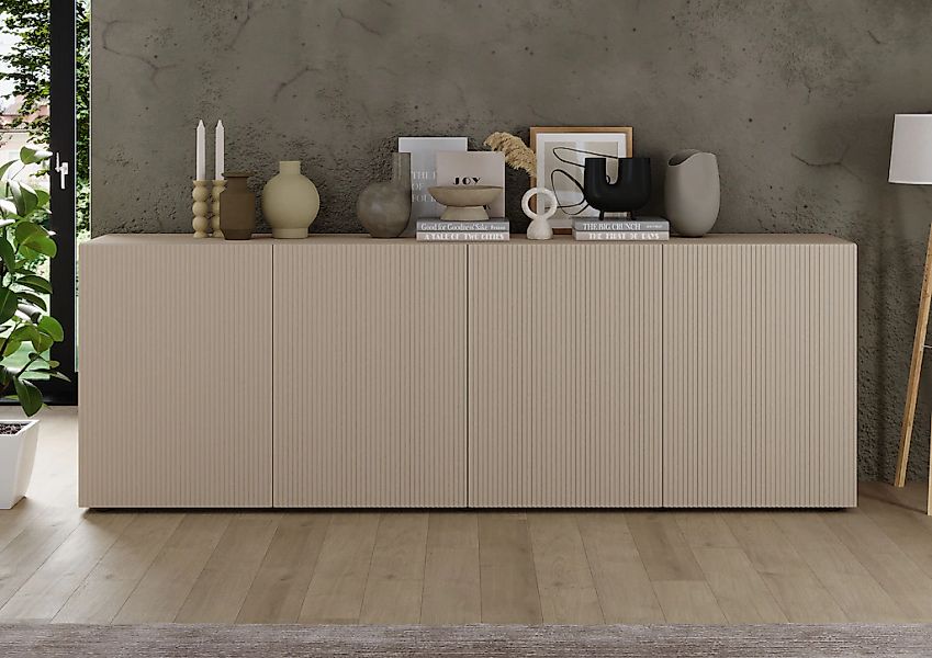 Home affaire Sideboard "Rio Breite 240 cm, Kommode mit 4 Türen, Anrichte," günstig online kaufen