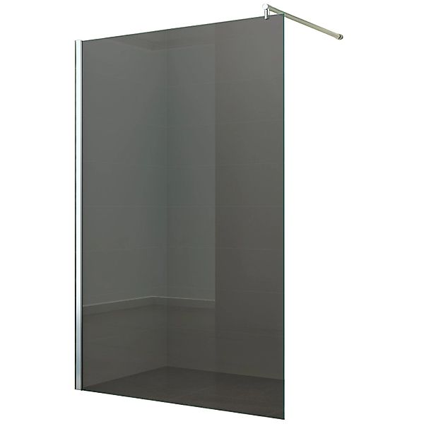 Dein Bau Projekt Walk-In Duschabtrennung Grauglas 40 x 200 cm günstig online kaufen