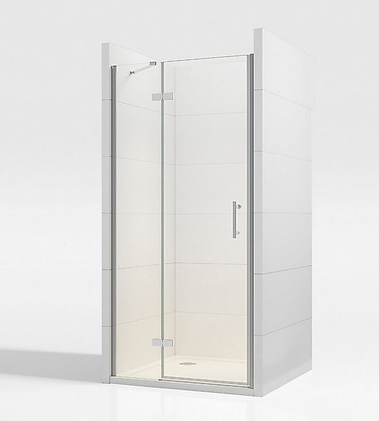 IMPTS Dusch-Falttür Duschtür Falttür Nische Dusche mit Wandprofil, 75x195 c günstig online kaufen