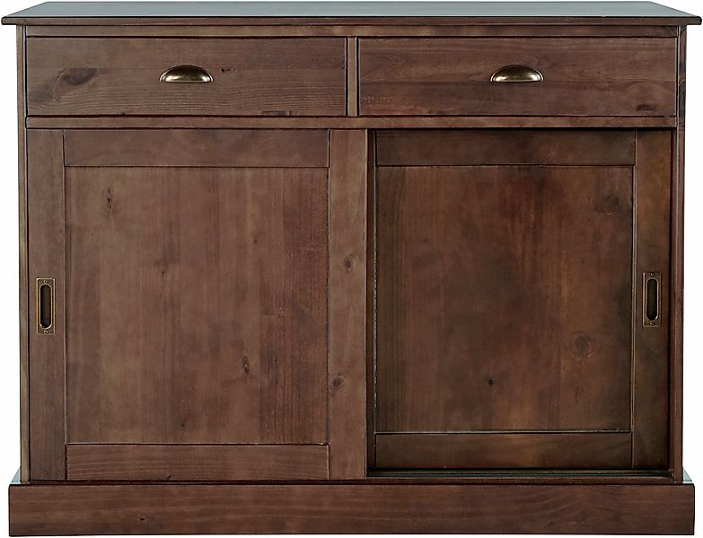 Home affaire Sideboard "Schröder", Kommode, 2 Schiebetüren, 2 Schubkasten, günstig online kaufen