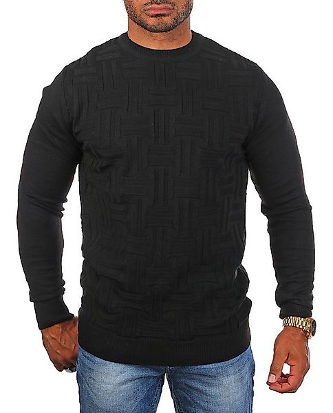 CARISMA Strickpullover Herren leichter Feinstrick einfarbig uni Strickmuste günstig online kaufen