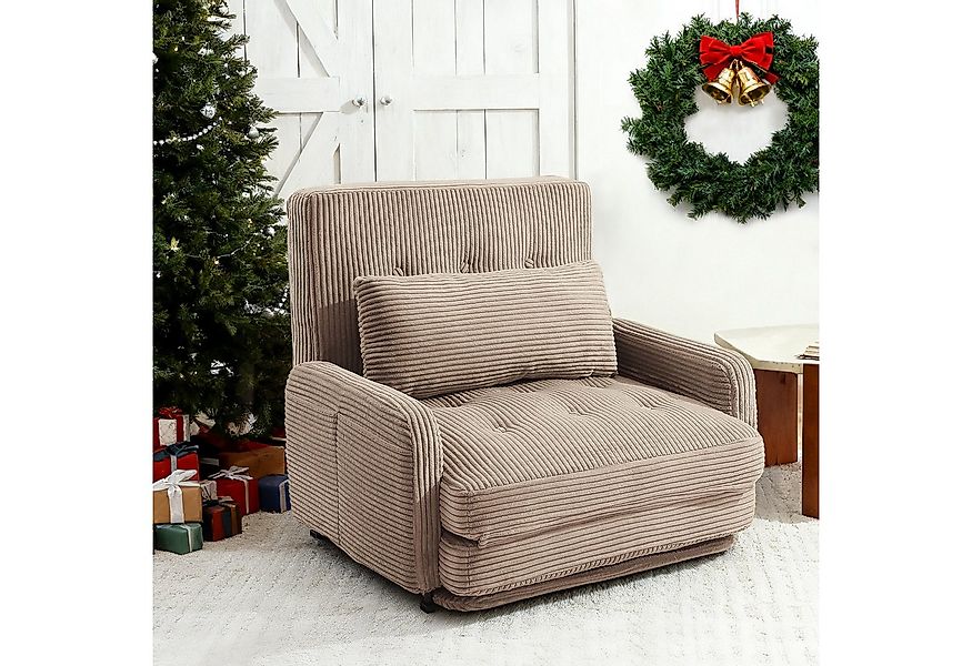 HomeMiYN Ohrensessel Sesselbett für eine Person – mit inkludiertem Komfortk günstig online kaufen