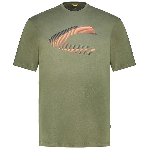 camel active T-Shirt mit Label-Print Farbe oliv Größe: 6XL günstig online kaufen