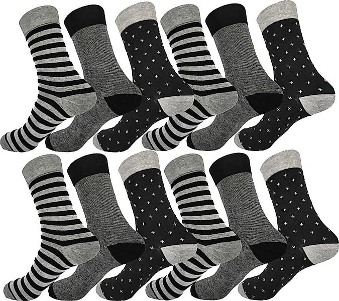 EloModa Basicsocken 12 Paar Herren Socken günstig online kaufen