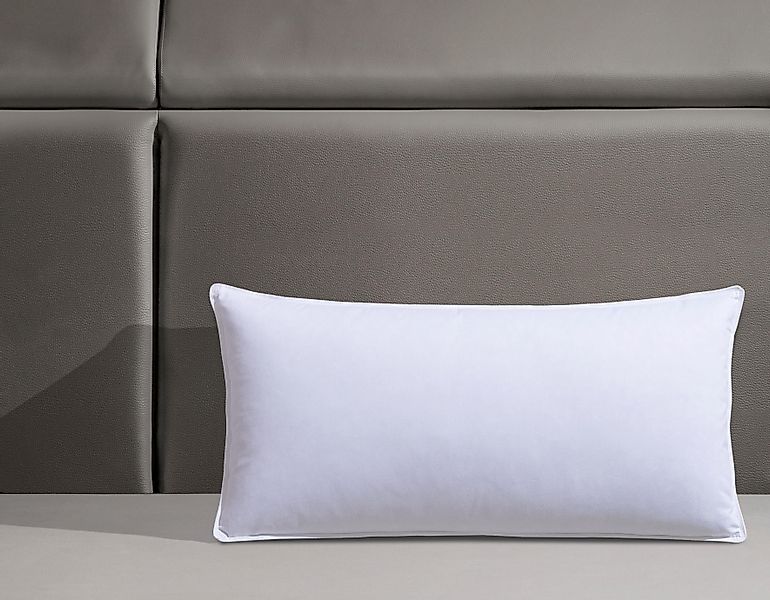 RIBECO Federkopfkissen »Lukas« Füllung: 10090oder80Federn Bezug: Baumwolle günstig online kaufen