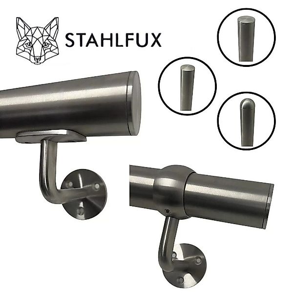 StahlFux Treppengeländer Edelstahlhandlauf Wandgeländer Handlauf, 30 günstig online kaufen