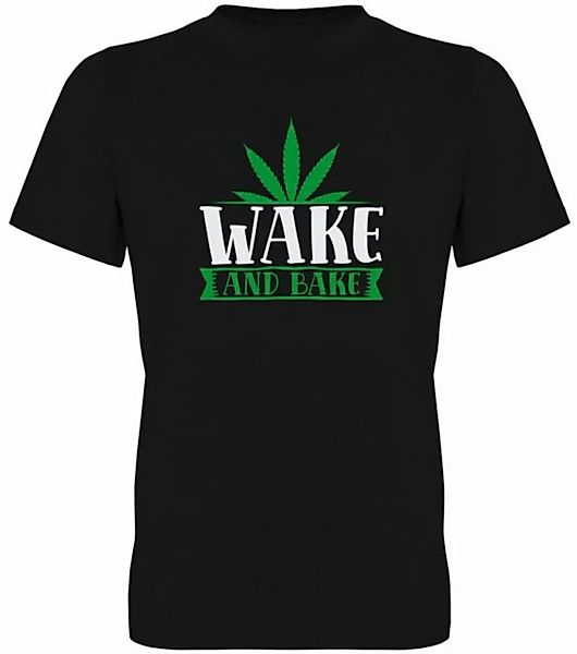 G-graphics T-Shirt Wake and bake Herren T-Shirt, mit trendigem Frontprint, günstig online kaufen
