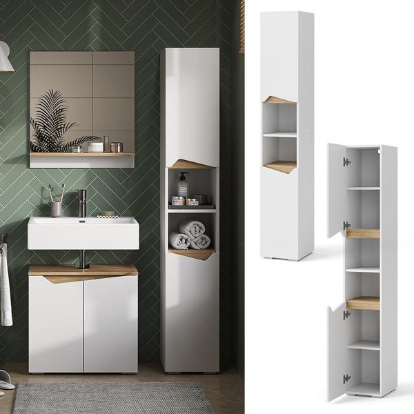Vicco Hochschrank Marelle, Weiß/Artisan-Eiche, 30 x günstig online kaufen