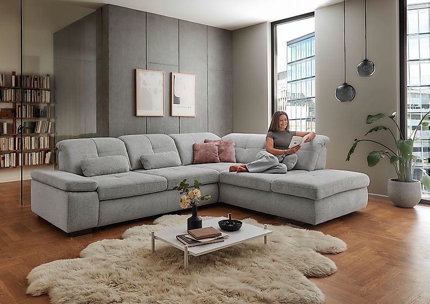 Die PlanBar Ecksofa »MP-IN16012 L-Form mit Federkern-Polsterung« inkl. Sitz günstig online kaufen