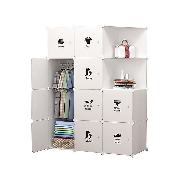 GarveeMore Kleiderschrank Mit Platz zum Aufhängen,DIY Kombischrank,modulare günstig online kaufen