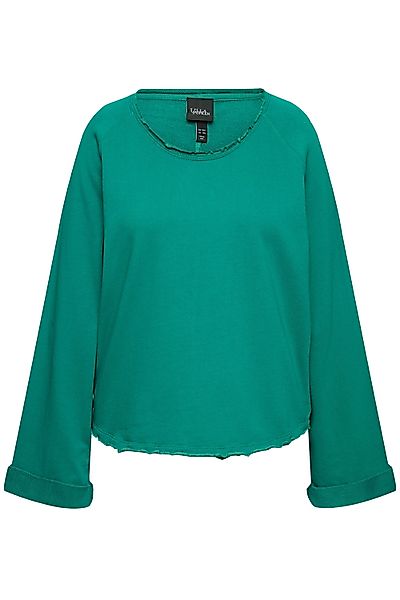 Ulla Popken Sweatshirt Sweatshirt Rollkanten Rundhals günstig online kaufen