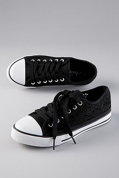 Aniston SHOES Sneaker Schnürschuh, Freizeitschuh in Häkeloptik - NEUE KOLLE günstig online kaufen