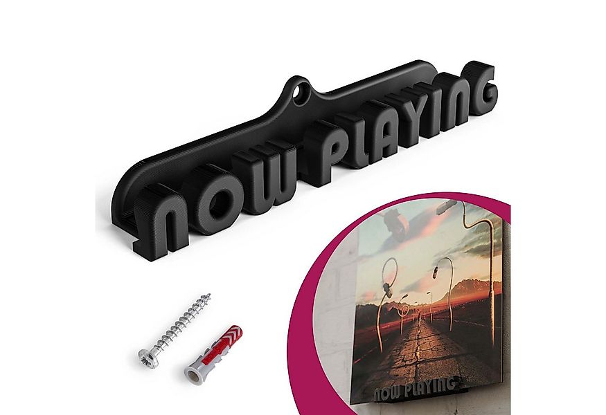 Mobilefox Wanddekoobjekt Schallplatten Wandhalterung NOW PLAYING für LP Dis günstig online kaufen