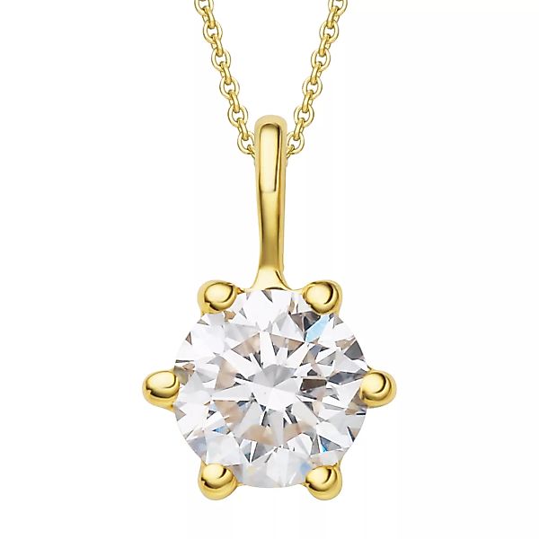 ONE ELEMENT Kettenanhänger "0.25 ct Diamant Brillant Anhänger aus 585 Gelbg günstig online kaufen