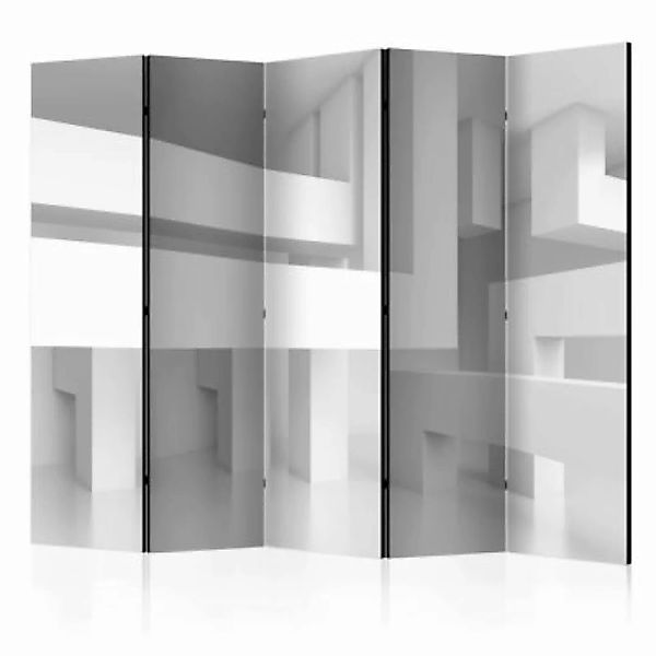 artgeist Paravent Alabaster maze II [Room Dividers] grau Gr. 225 x 172 günstig online kaufen