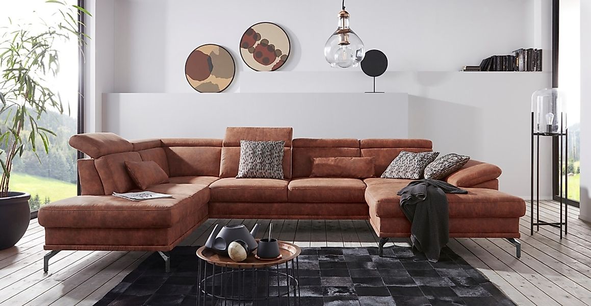 sit&more Wohnlandschaft »Scorpio U-Form« inklusive Sitztiefenverstellung, m günstig online kaufen