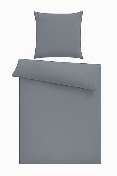 One Home Bettwäsche Seersucker Uni, Seersucker, günstig online kaufen