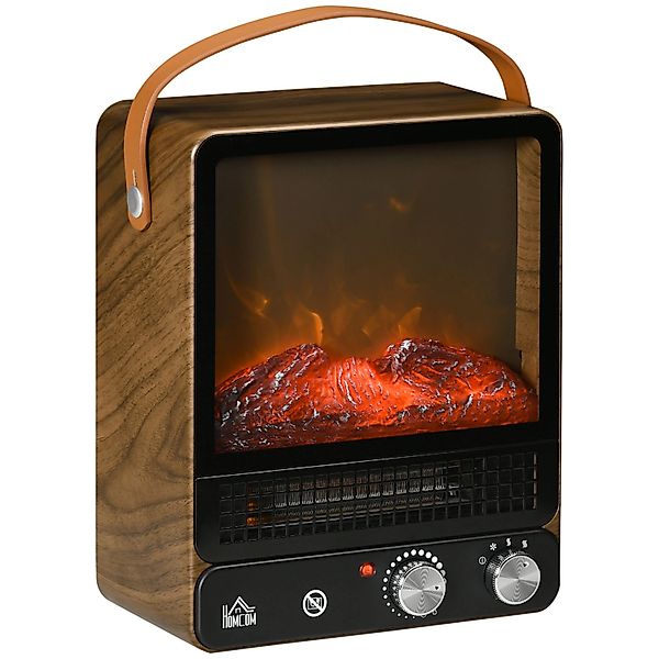 HOMCOM Elektrokamin mit Flammeneffekt Geräuscharmer Standkamin günstig online kaufen
