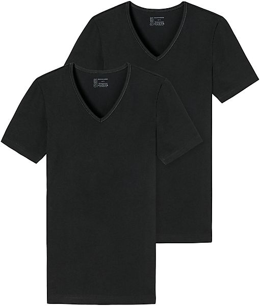 Schiesser V-Shirt "95/5" 2er-Pack, mit tiefem V-Ausschnitt günstig online kaufen