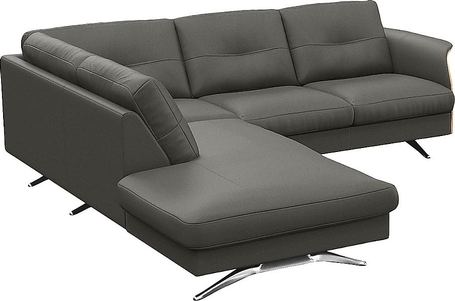 FLEXLUX Ecksofa »Glow, super bequem durch hochwertigem Sitzaufbau mit Feder günstig online kaufen