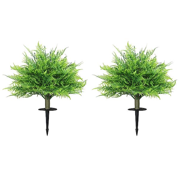 HOMCOM 2er Set Künstliche Boston-Farn-Büschen 60cm Kunstpflanze, Künstliche günstig online kaufen