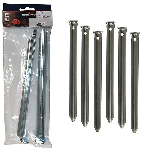 Redcliffs Zelthering Silber, (18-St), Camping, 18 günstig online kaufen