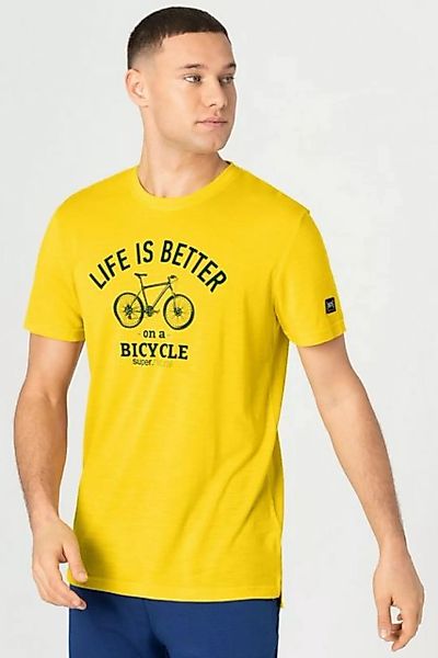 SUPER.NATURAL T-Shirt für Herren aus Merino M BETTER BIKE TEE mit coolem Fa günstig online kaufen