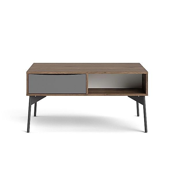 ebuy24 Elly Couchtisch mit 1 Schublade und 3 Regalen Braun Grau günstig online kaufen