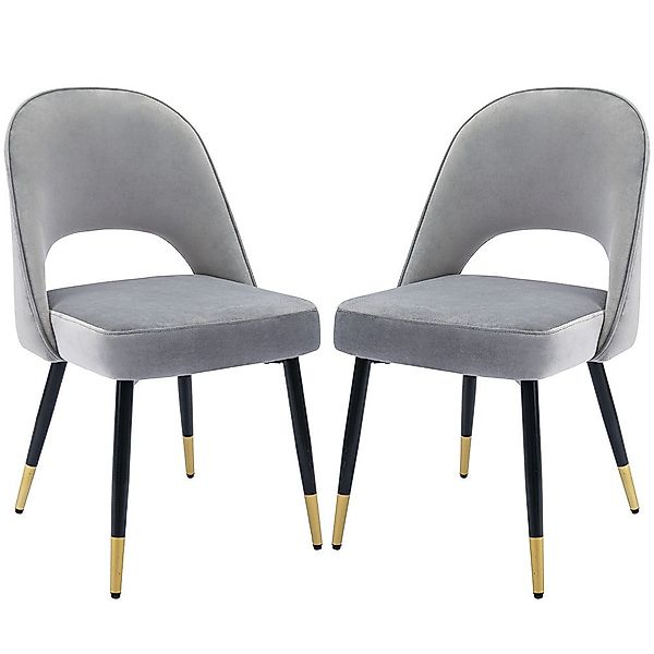 WAHSON OFFICE CHAIRS Esszimmerstuhl Samt 2er günstig online kaufen