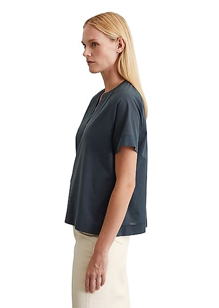Marc O'Polo Kurzarmbluse aus Material-Mix günstig online kaufen