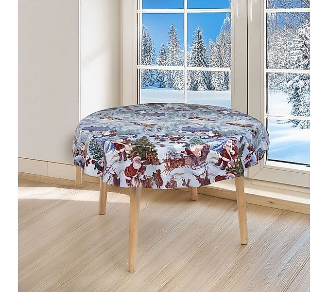 laro Tischdecke rund 140 cm wachstuchtischdecke Tischdecke abwaschbar günstig online kaufen