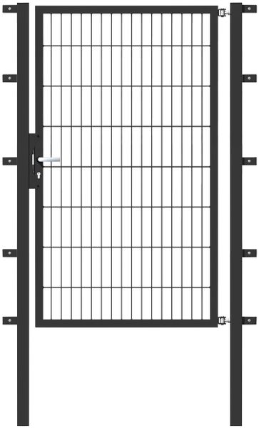 Metallzaun Einzeltor für Doppelstabmatte Grün z. Einbetonieren 120 cm x 150 günstig online kaufen