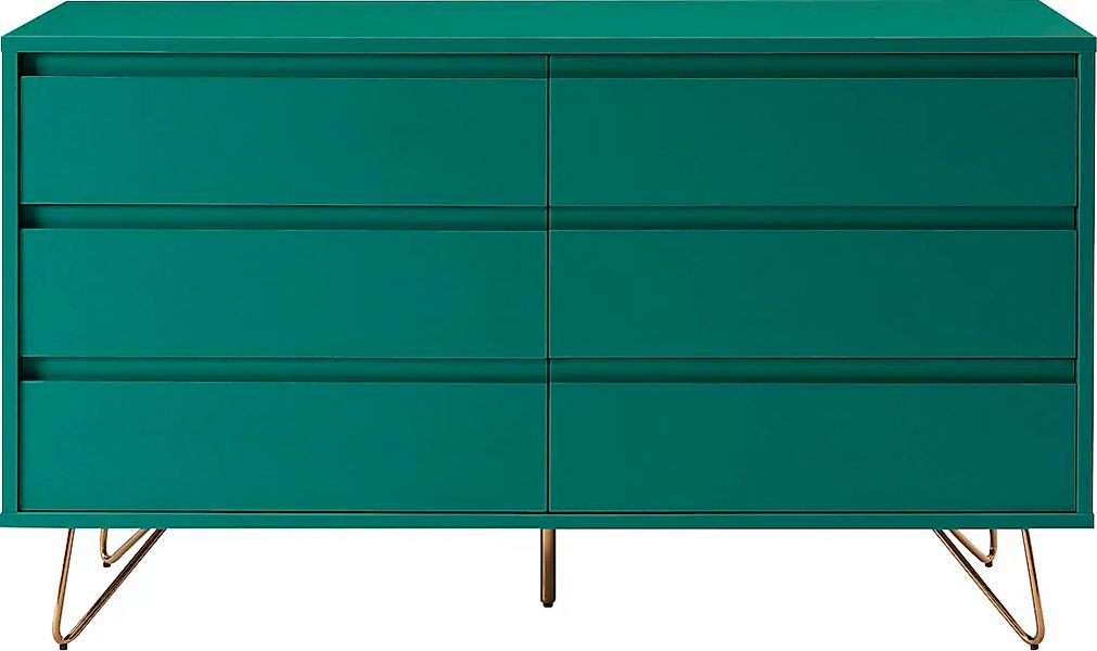 SalesFever Kommode "Bolton Design Sideboard mit Stauraum", Haarnadelbeine a günstig online kaufen
