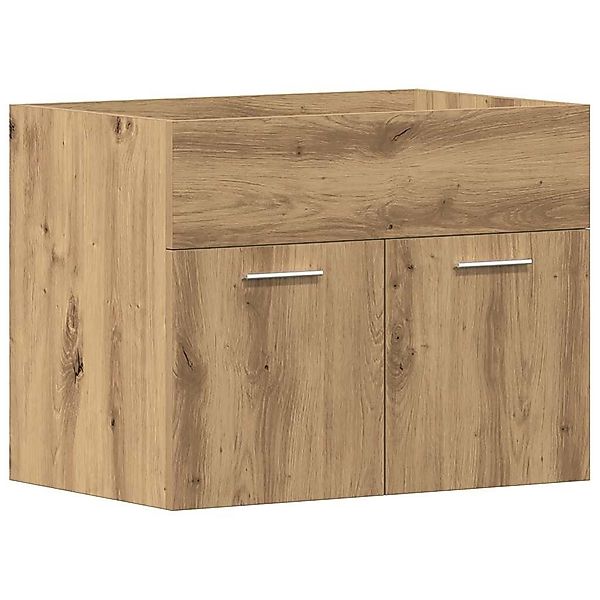 vidaXL Badezimmer-Set Waschbeckenunterschrank Artisan-Eiche 60x38,5x46 cm, günstig online kaufen