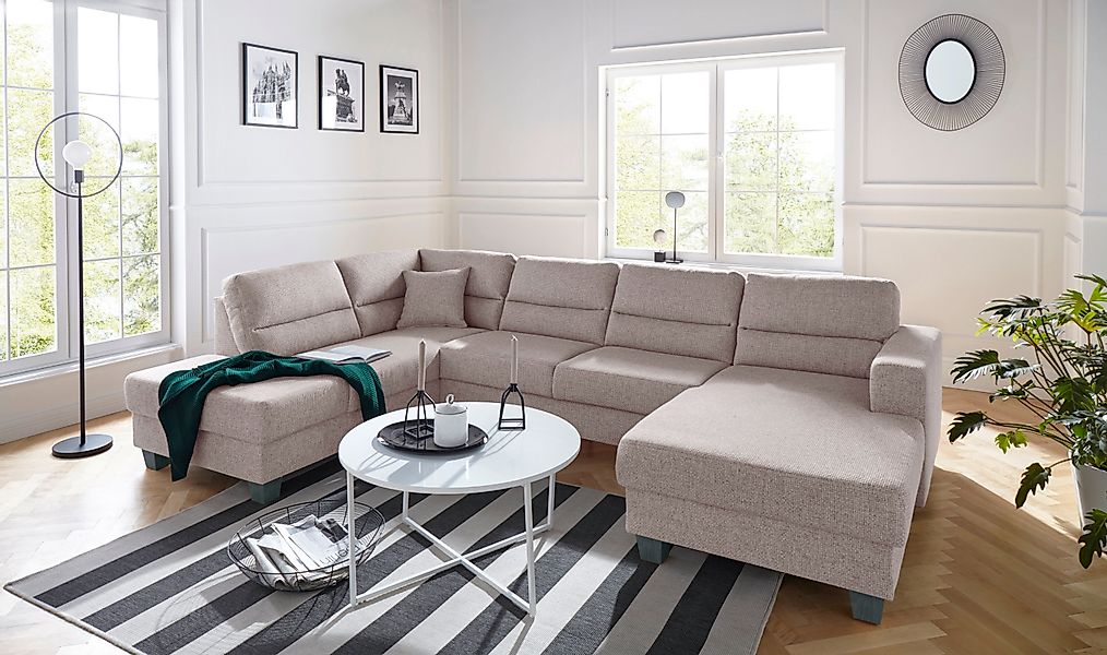 TRENDMANUFAKTUR Wohnlandschaft »Chamber, zeitlos&modern, hoher Sitzkomfort, günstig online kaufen