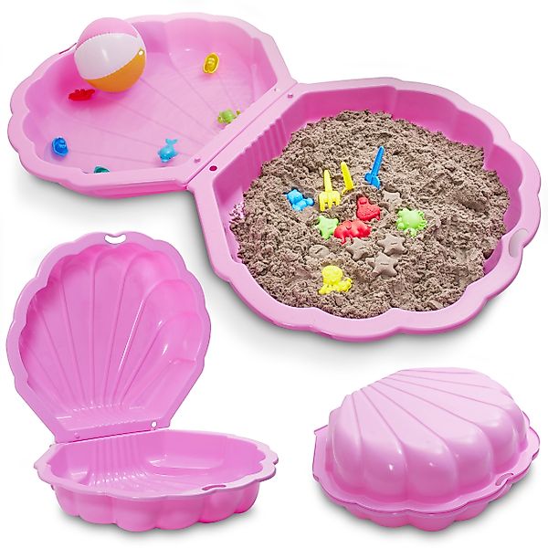 Onbest Sandkasten Muschel Deckel abehmbar, bis 100kg, abgerundete Ecken, ho günstig online kaufen