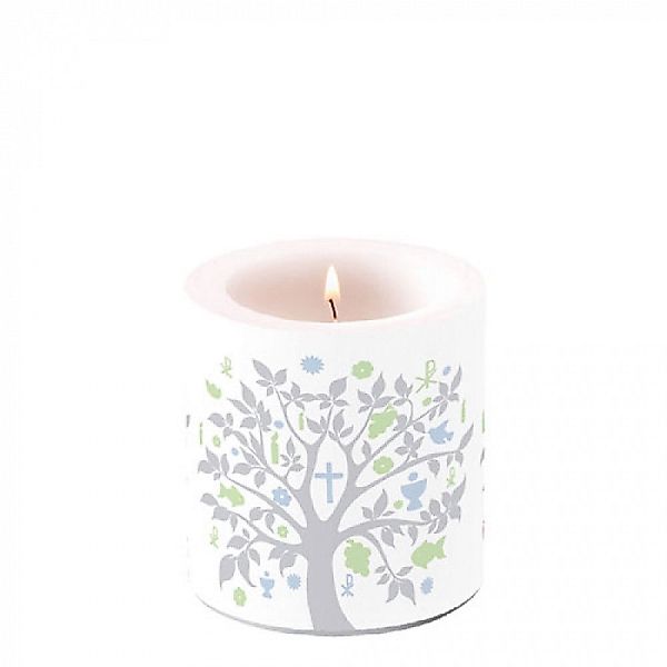 Ambiente Luxury Paper Products Stumpenkerze Blumen günstig online kaufen