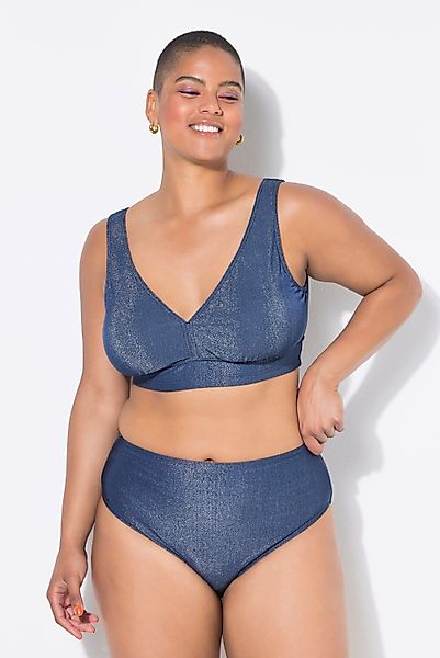 Studio Untold Bikinislip Bikini-Slip HighWaist Glitzereffekt günstig online kaufen