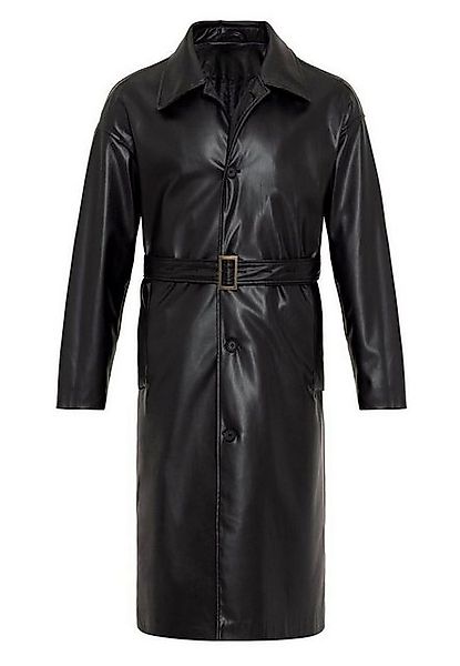 Antioch Wintermantel Faux Leather Men Trenchcoat günstig online kaufen