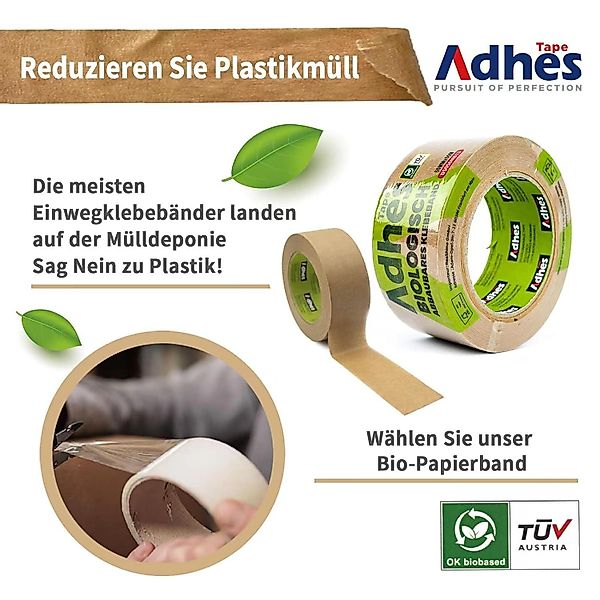 Adhes Tape Paket-Klebeband braun Klebeband Papier, günstig online kaufen