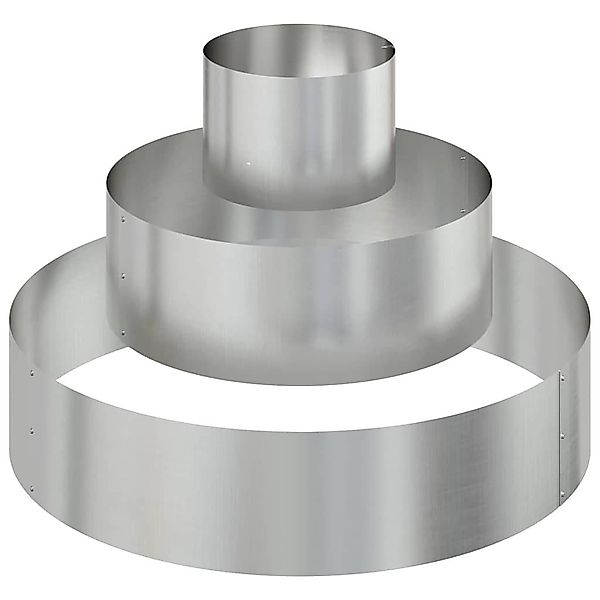 vidaXL Blumentopf Gartenblumentopf Silber 90 x günstig online kaufen