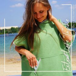 blanketino Badeponcho Strandponcho aus Baumwolle, Kapuze, günstig online kaufen