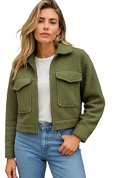 Worldclassca Fellimitatjacke Worldclassca Bomberjacke Zip Trench Teddy Jack günstig online kaufen