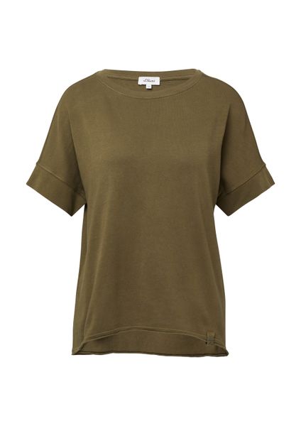 s.Oliver Kurzarmshirt T-Shirt Baumwollshirt mit Wascheffekt günstig online kaufen